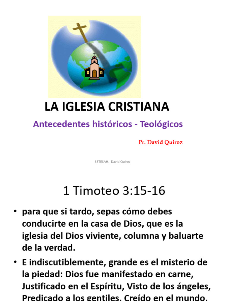 Historia y Teología de la Iglesia Cristiana | PDF | Iglesia cristiana ...
