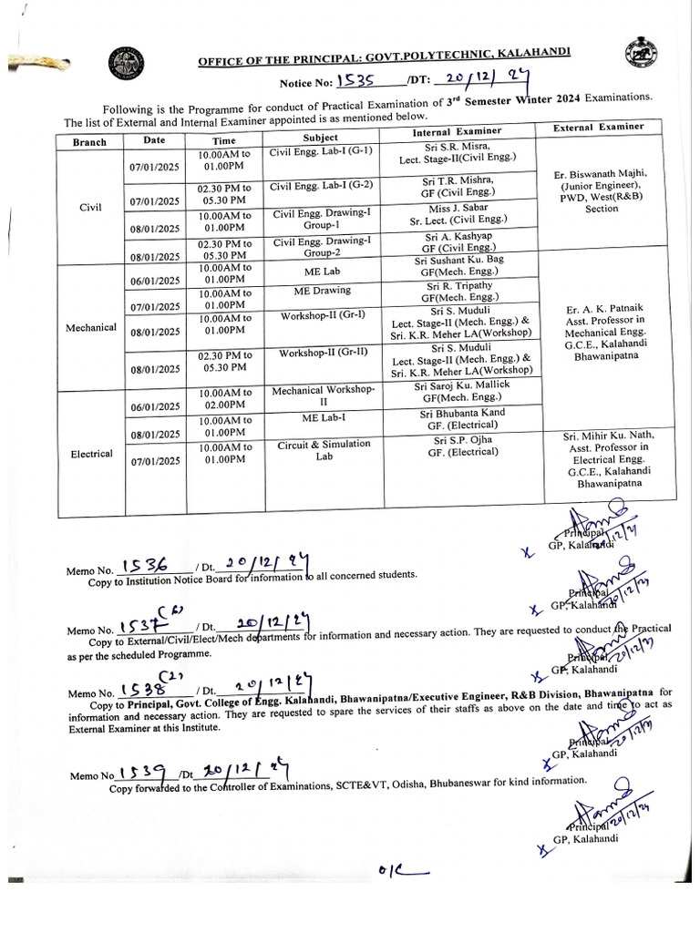 3rd Semester Practical Program | PDF