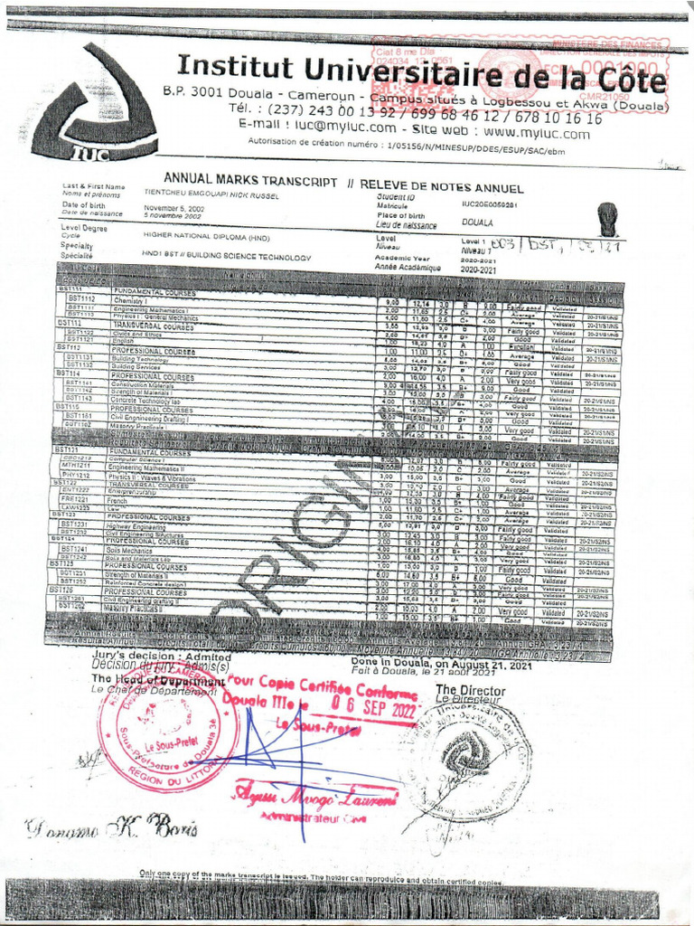 Post Secondary Transcripts | PDF