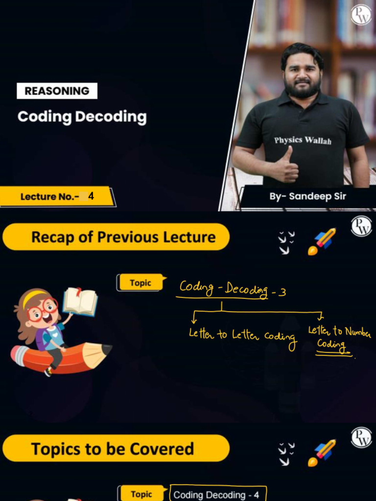 Coding Decoding 04 _ Class Notes | PDF