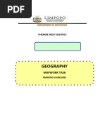 Grade 12 Mapwork Task 2025 | PDF | Topography | Map