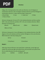 Direction and Distance Reasoning Guide | PDF | Kilometre | Quantity