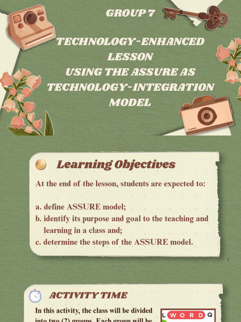 ASSURE Model for Technology-Enhanced Lessons | PDF | Learning ...