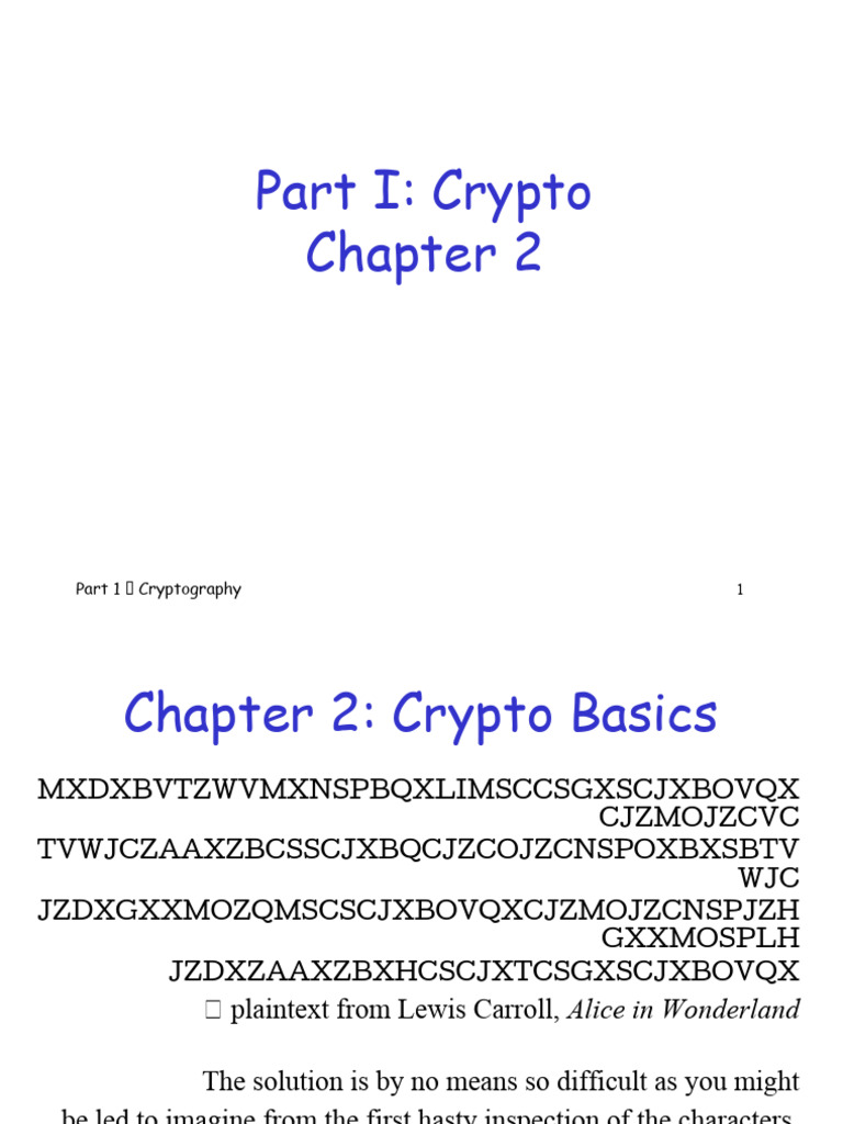 Crypto Basics and Cryptanalysis Overview | PDF | Cryptography ...