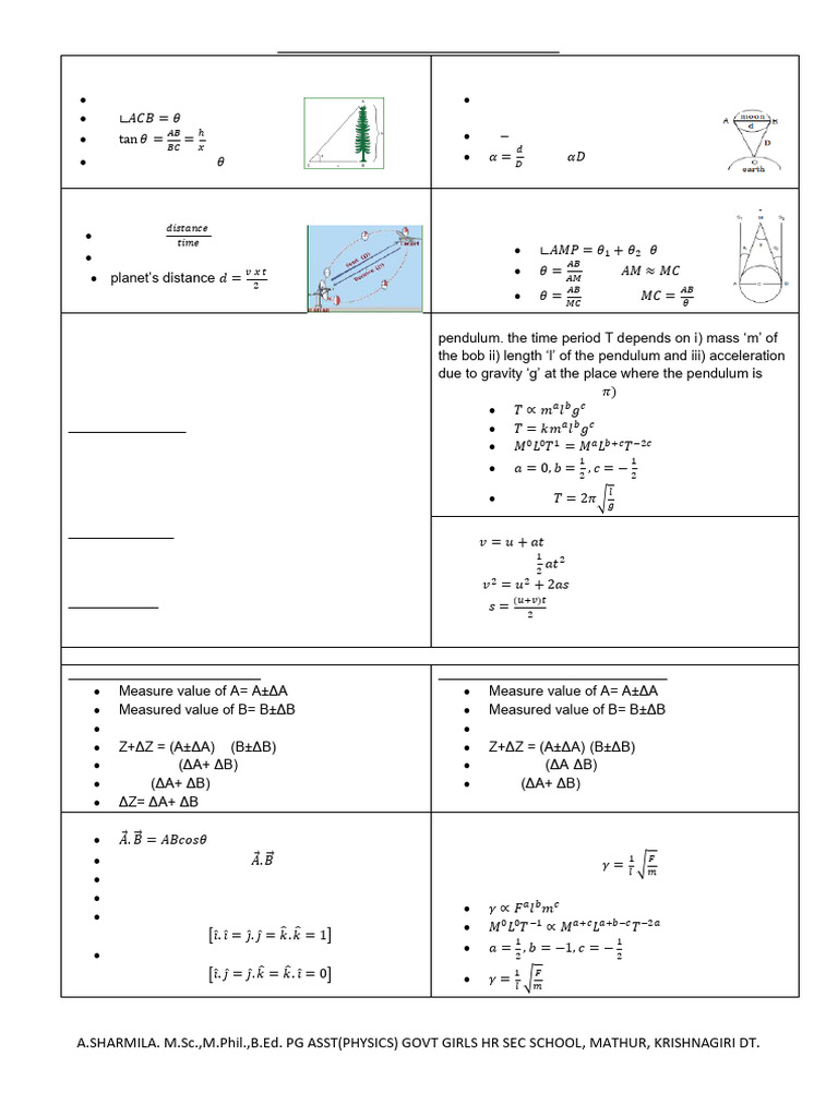 Physics Measurement Techniques and Errors | PDF | Force | Newton's Laws ...