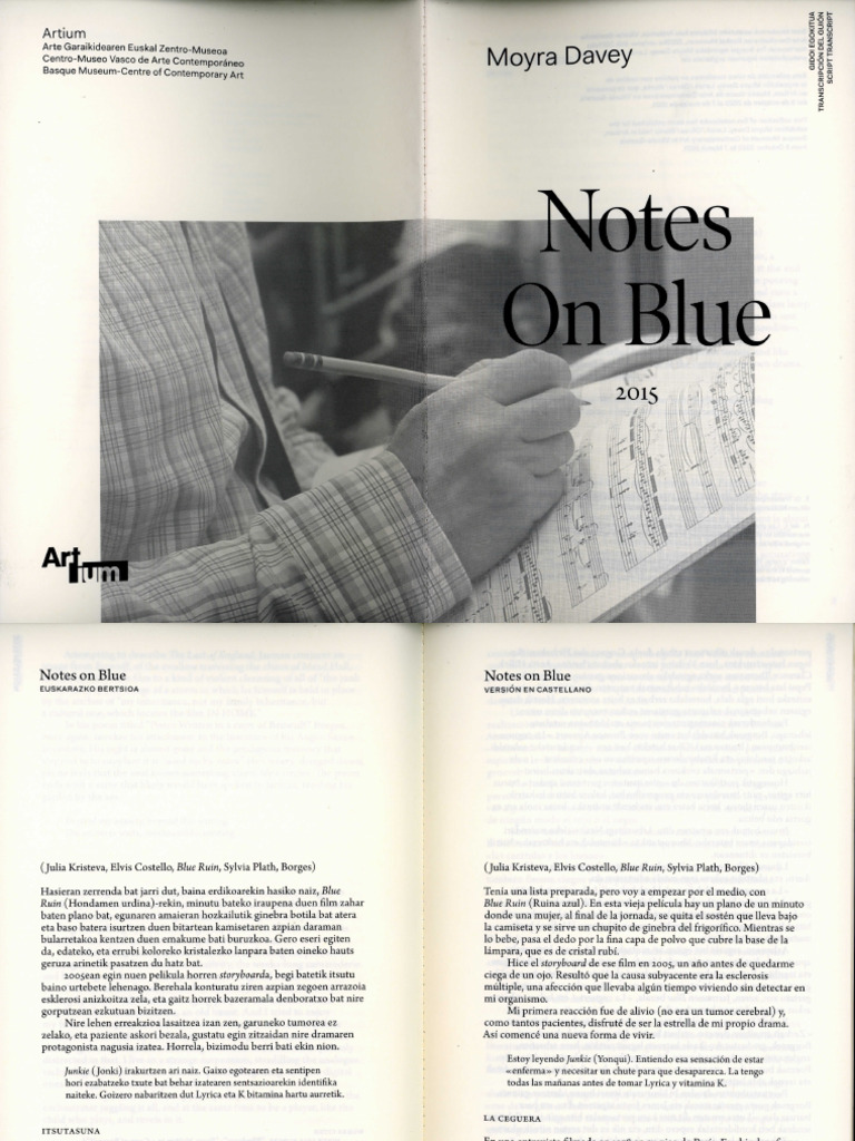 Notes On Blues Moyra Davey | PDF