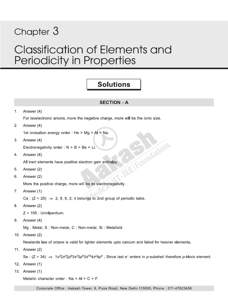 CLS MED 24 25 XIII Che Package 1 Level 1 Chapter 3 | PDF