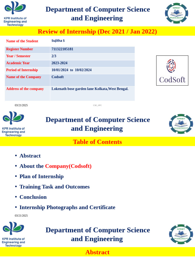 Codsoft Internship Experience Review | PDF | Data Science | Data
