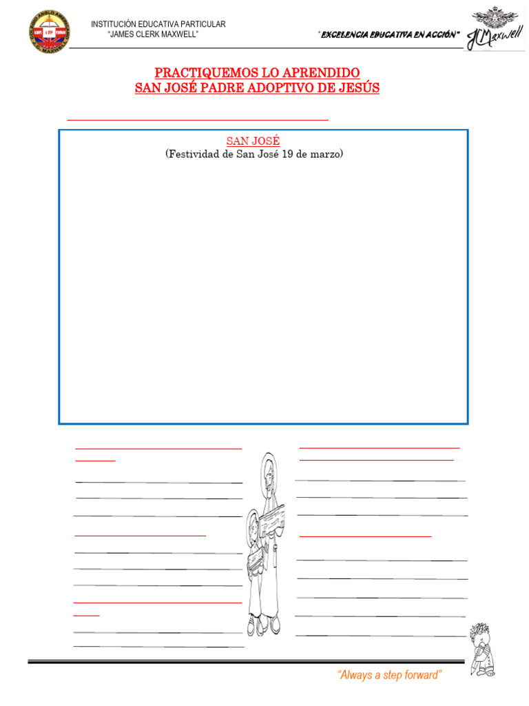 2025 4- Ficha Practica San Jos | PDF | San José | María, madre de Jesús