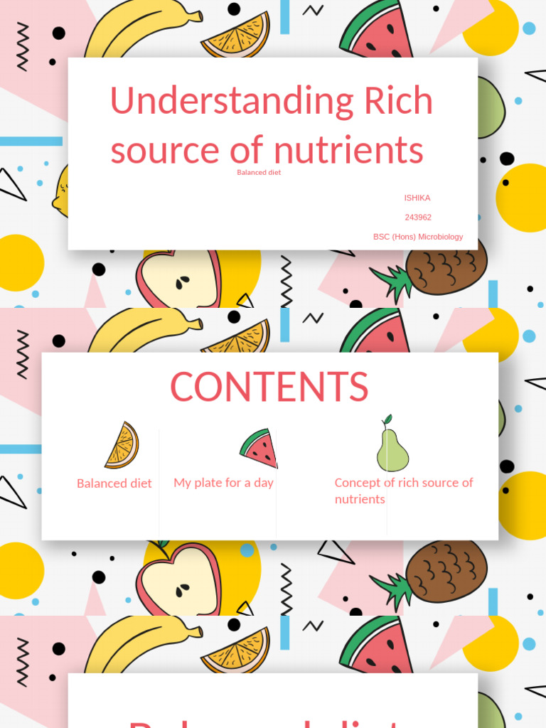 Nutritional Guide for Kids' Health | PDF | Foods | Healthy Diet