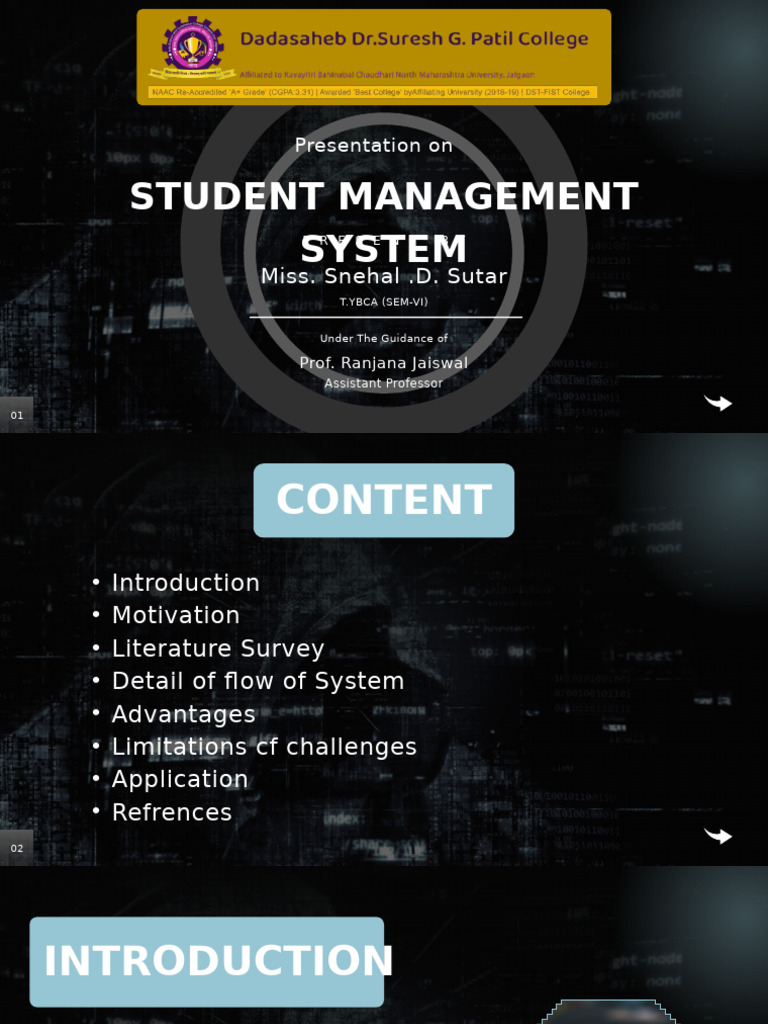 Black Futuristic Animated Programmer Presentation | PDF | Databases ...