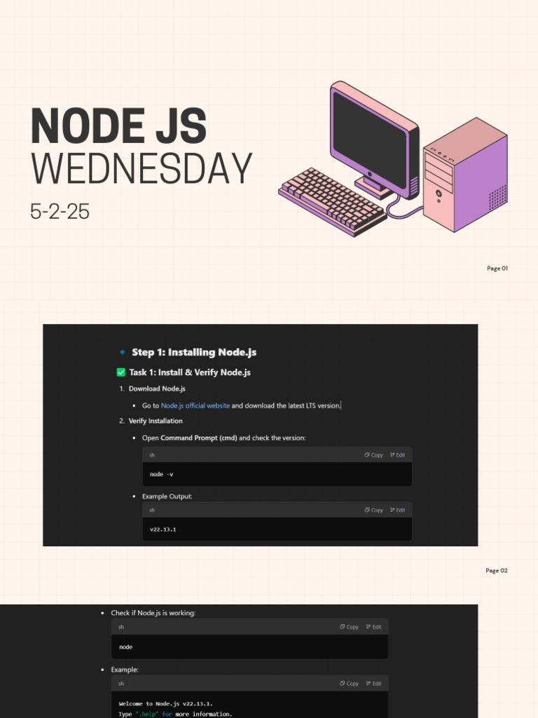 Creating a Simple Node.js Server | PDF | Java Script | Computer Programming