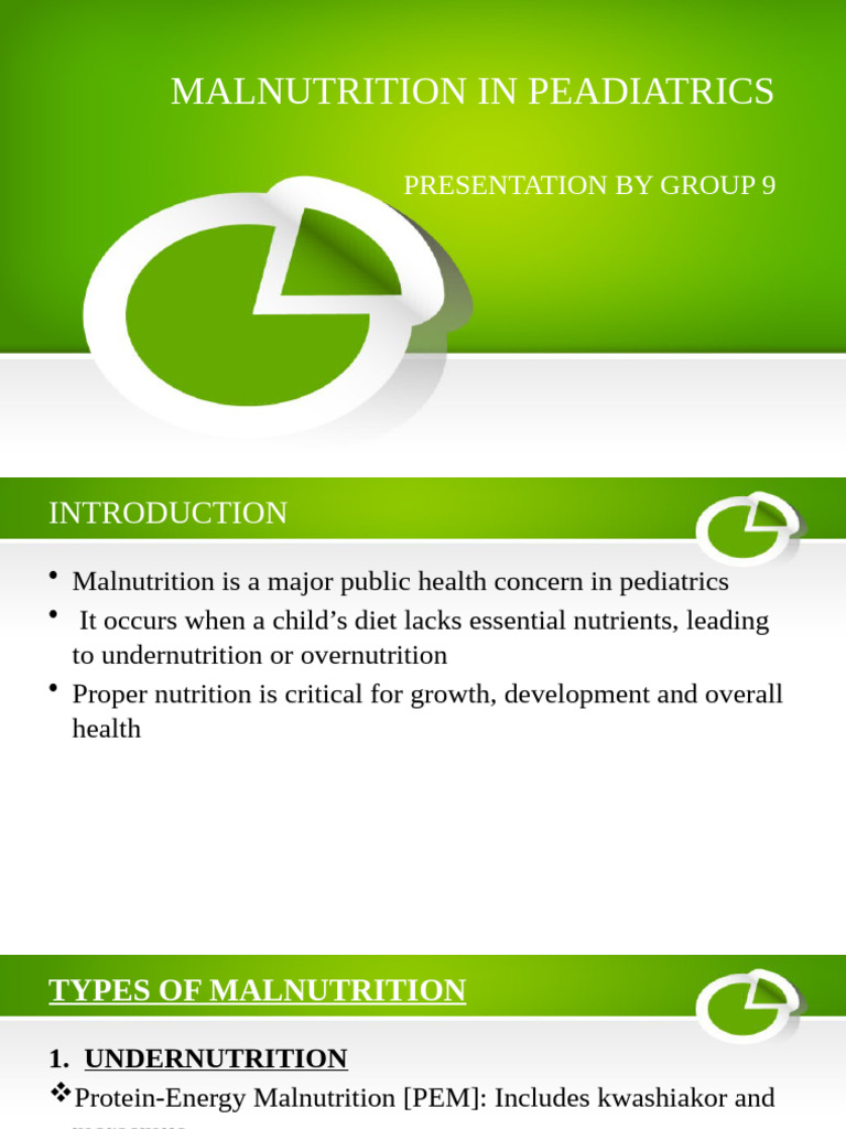 Malnutrition in Peadiatrics | PDF
