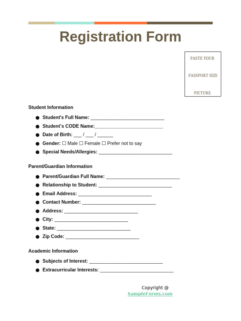 Registration Form | PDF