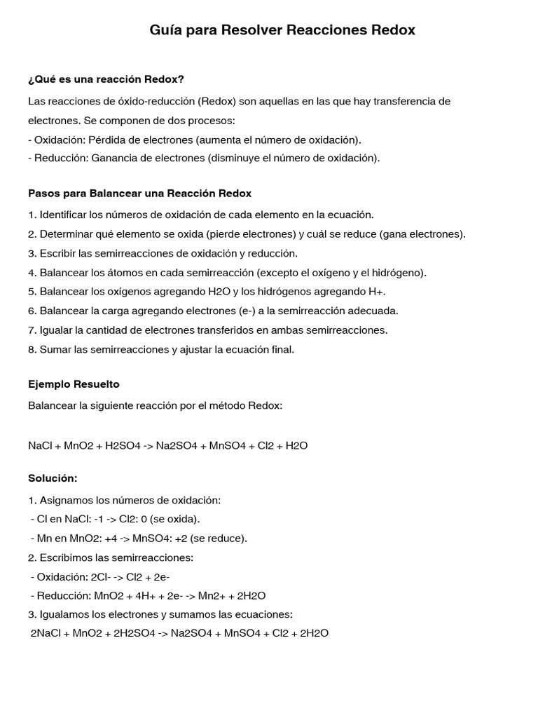 Guia Redox.pdf | PDF