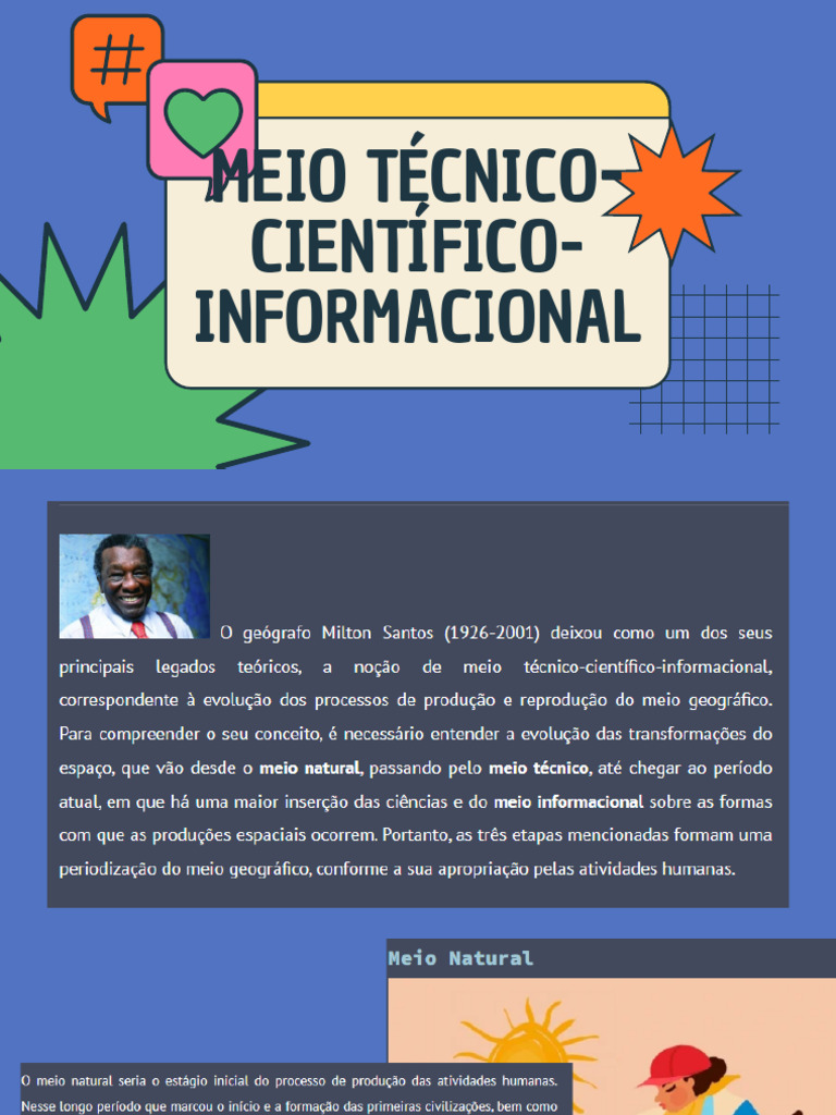 Meio Técnico-Científico-Informacional | PDF