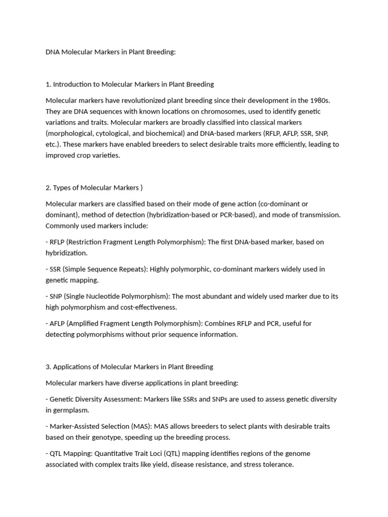 prahal | PDF | Plant Breeding | Genetic Marker
