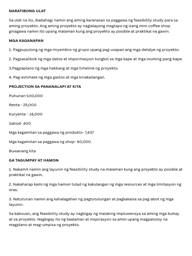 Naratibong Ulat - 20241102 - 185044 - 0000 | PDF