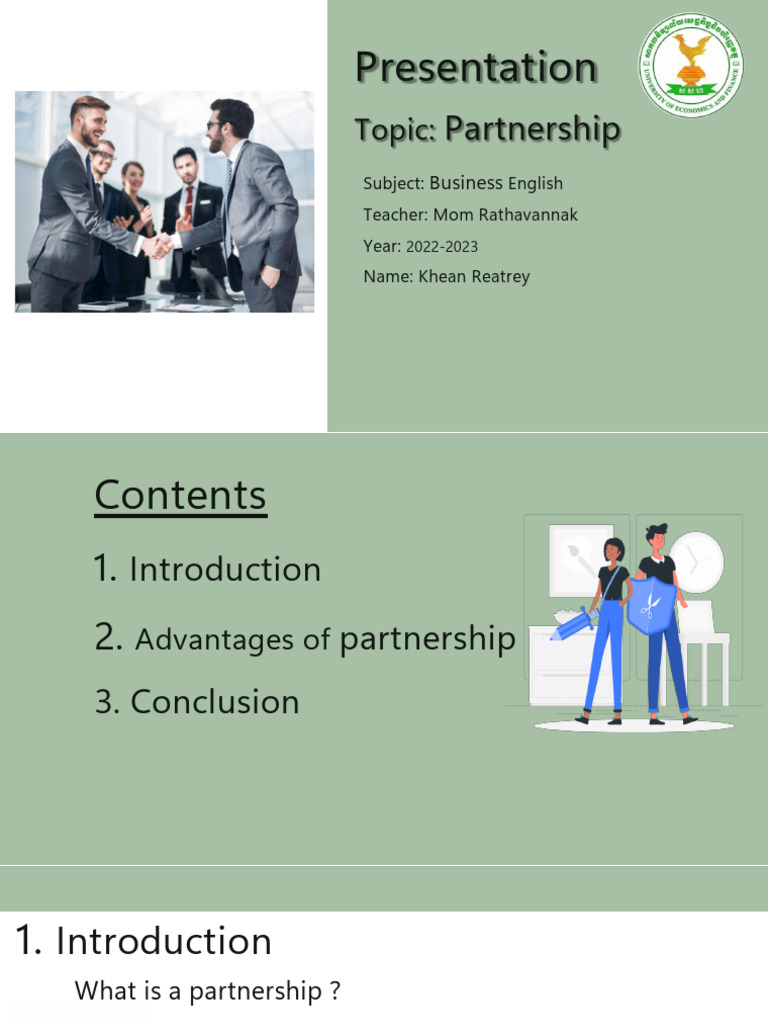 Advantages of Business Partnerships | PDF