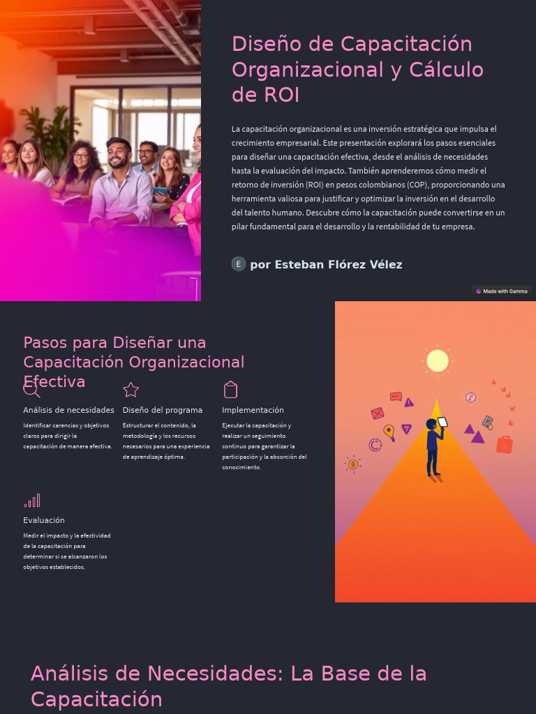 Capacitación Organizacional y ROI en COP | PDF | Indicador de ...