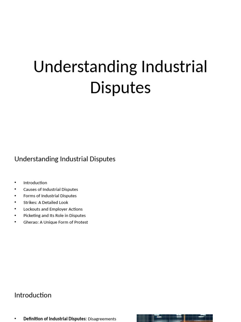 Industrial Disputes: Causes and Forms | PDF | Strike Action | Employment