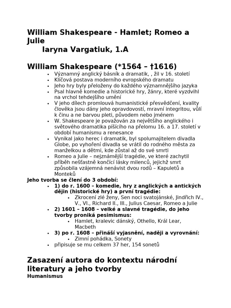 William Shakespeare | PDF