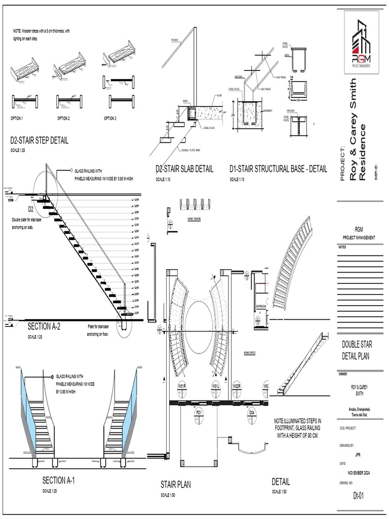 Stair Plan and Structural Details | PDF | Building Engineering ...