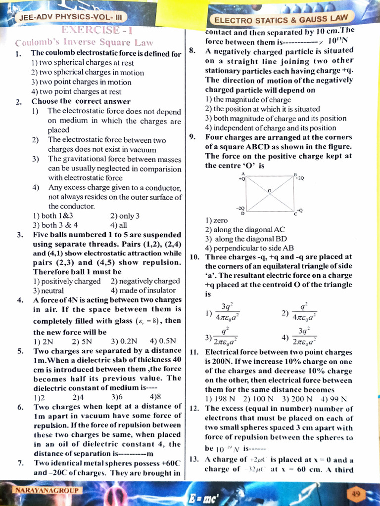 Electrostatic Forces Between Charges | PDF | Force | Electric Charge