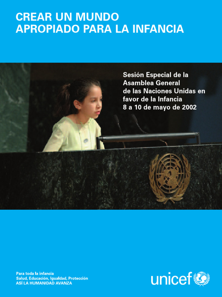 Sesión ONU: Un Mundo para la Infancia | PDF | Unicef | Naciones Unidas