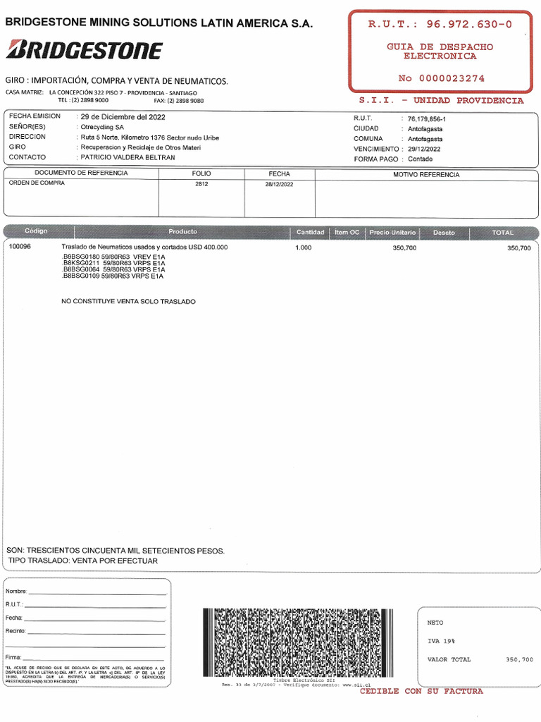 GD 23274 Bridgestone | PDF
