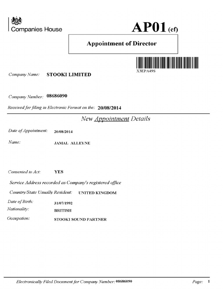 Companies House Document | PDF