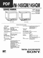 Sony PVM-1450QM/1454QM Service Manual | PDF | Video | Imaging