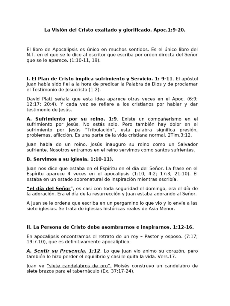 Leccion 3. La Vision de Cristo Exaltado y Glorificado | PDF | Cristo ...