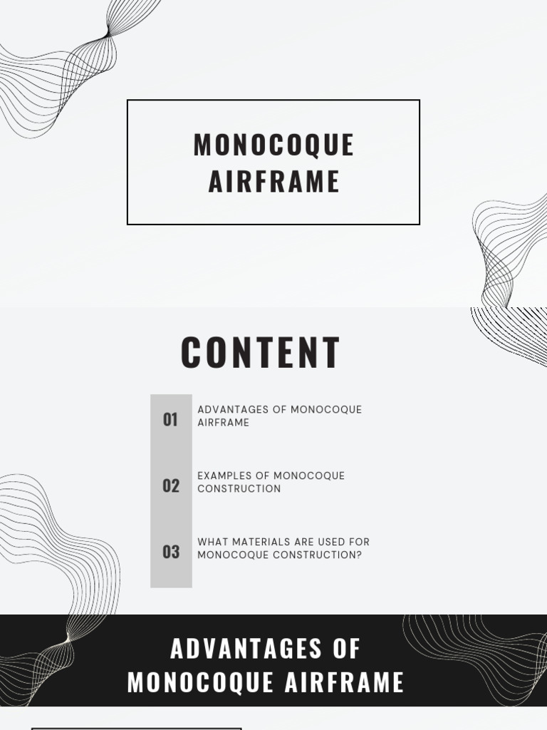 Advantages of Monocoque Airframes | PDF