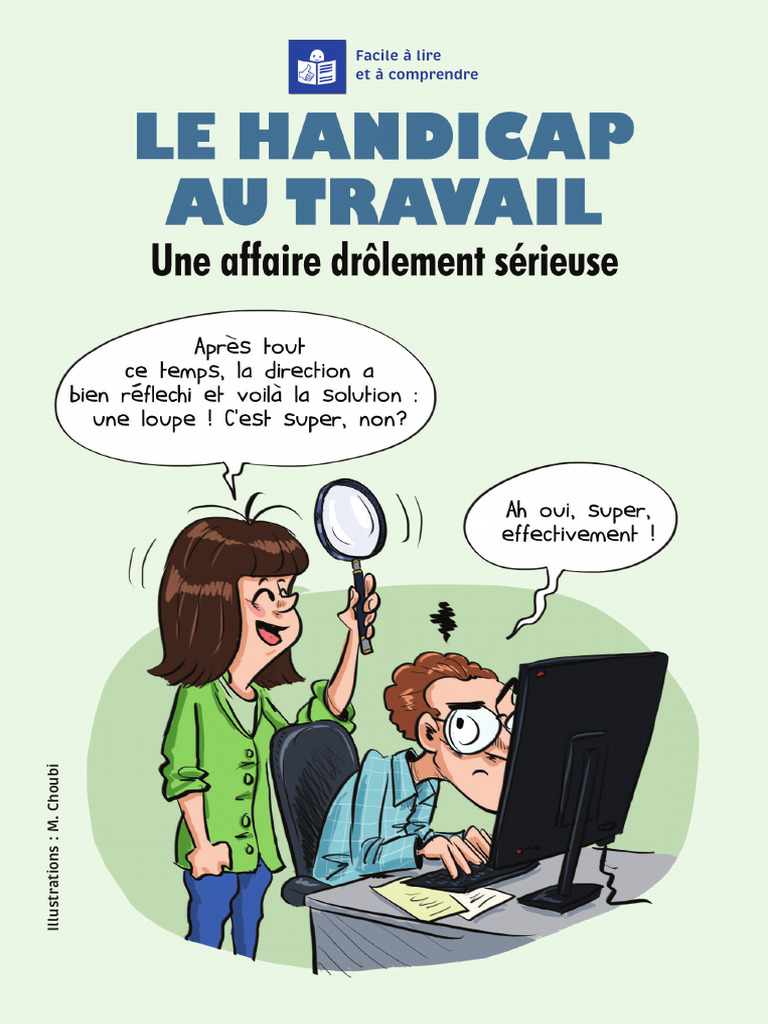 Bande dessinée sur le handicap au travail | PDF | Invalidité | BD
