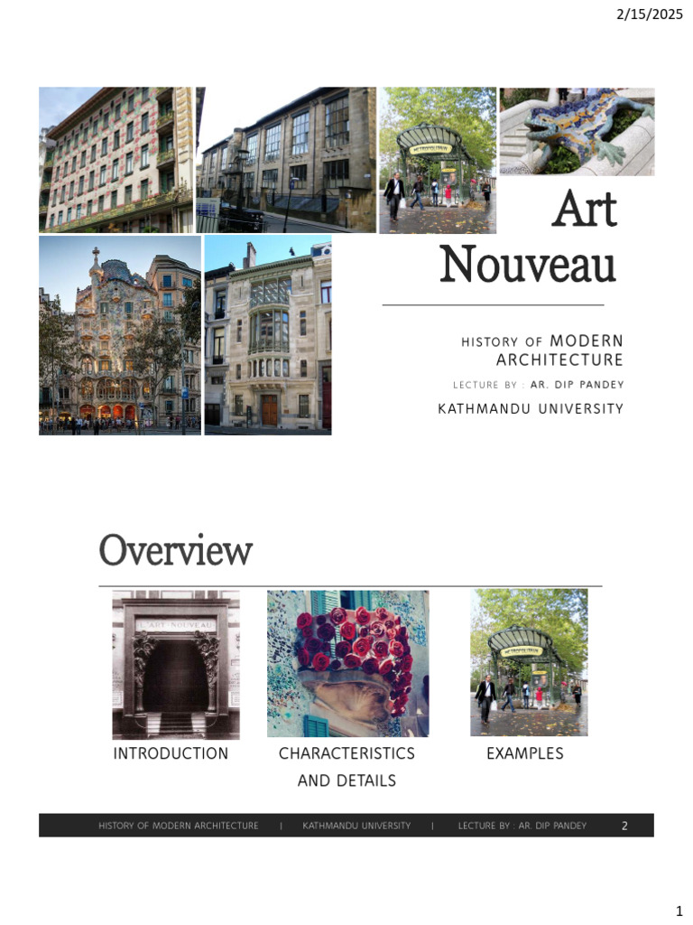 Art Nouveau: Modern Architecture Insights | PDF | Art Nouveau ...