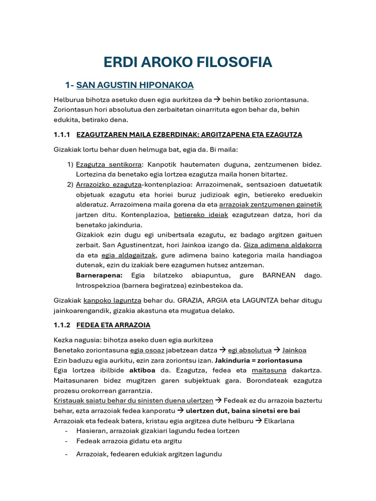 Erdi Aroko Filosofia | PDF
