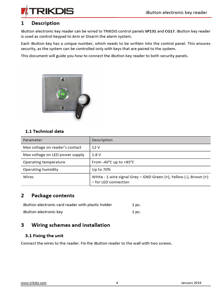 Ibutton UM 04 | PDF