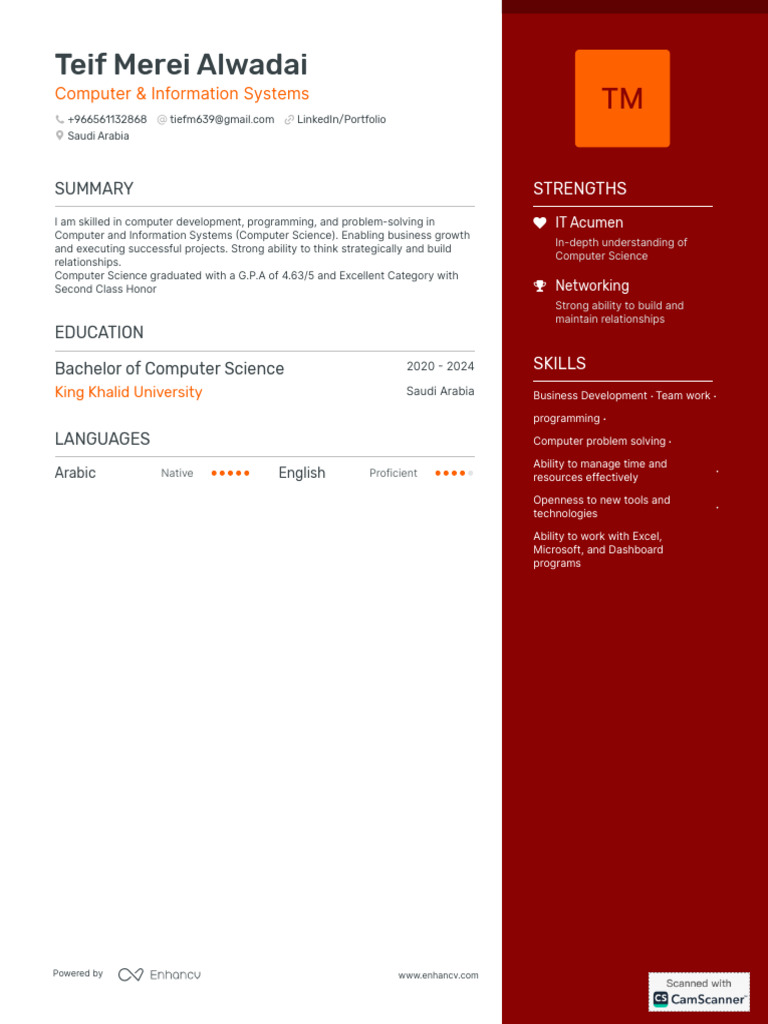 Computer Science Graduate Profile | PDF | Computing | Cognition