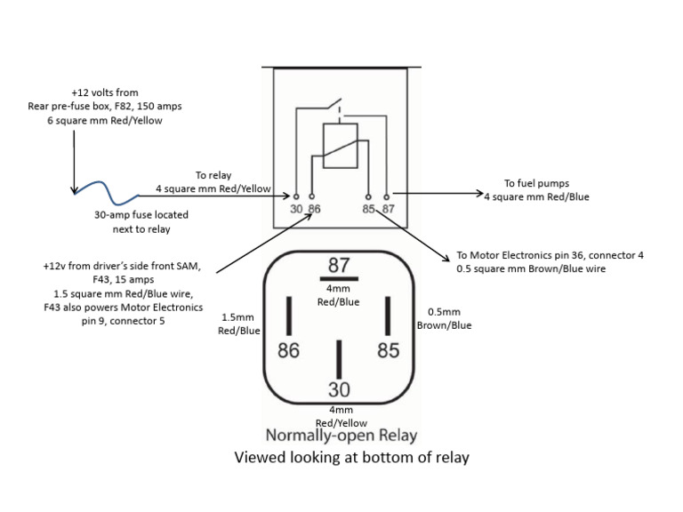 Fuel Pump Relay Connection Revised Schematic 20200730 | PDF