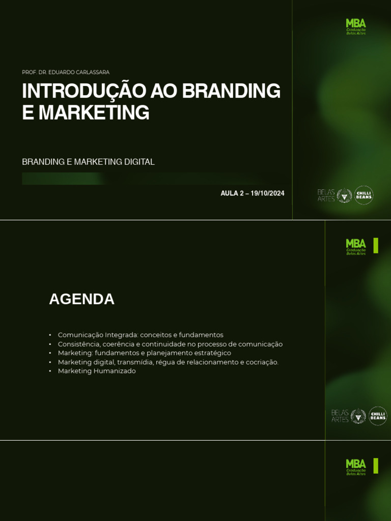 Aula 2 - Introdução Ao Branding e Marketing | PDF | Marketing | Comunicação