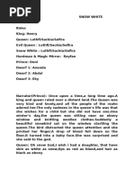 Snow White Play Script for Kids | PDF | Snow White | Grimms' Fairy Tales