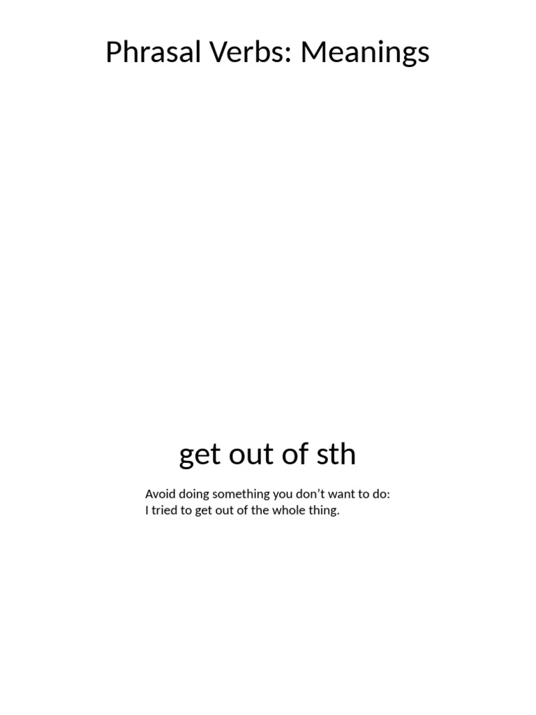 Essential Phrasal Verbs Explained | PDF