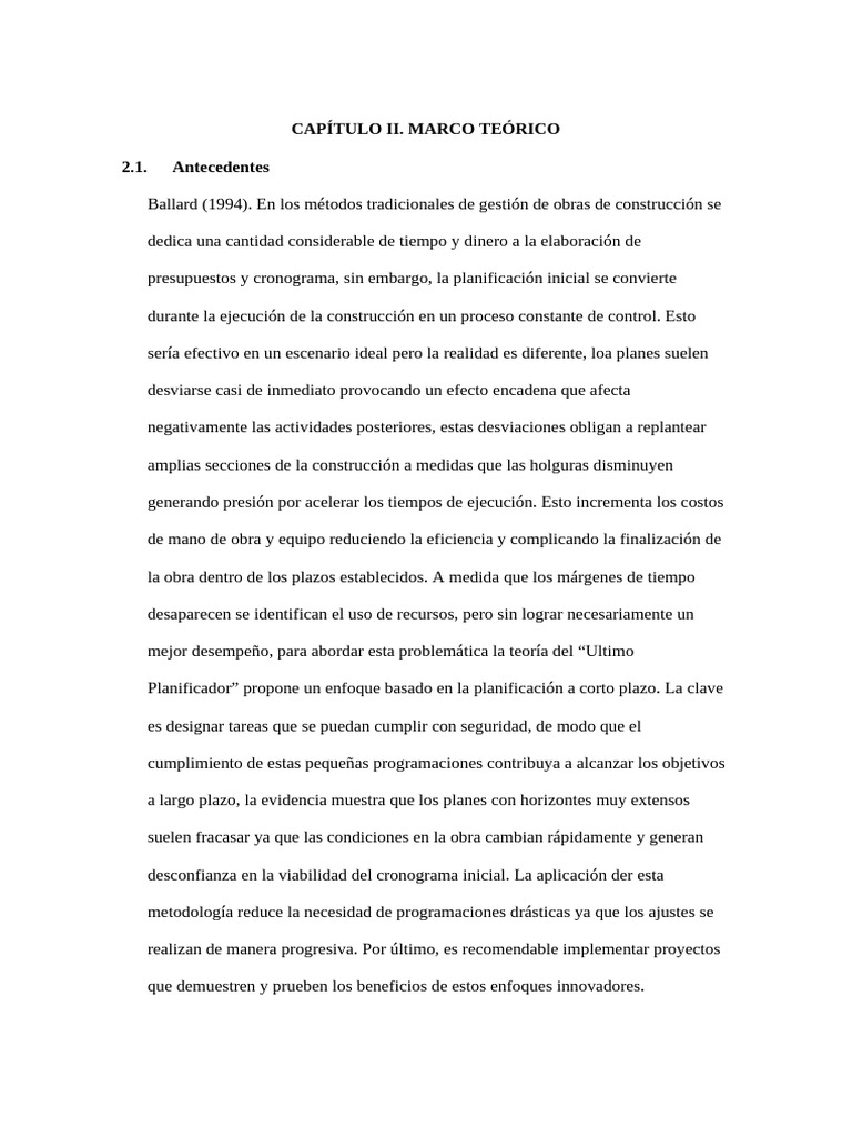 Lean Construction | PDF | Calidad (comercial) | Lean Manufacturing