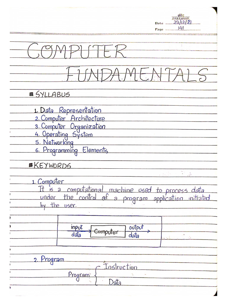 Computer Fundamentals | PDF