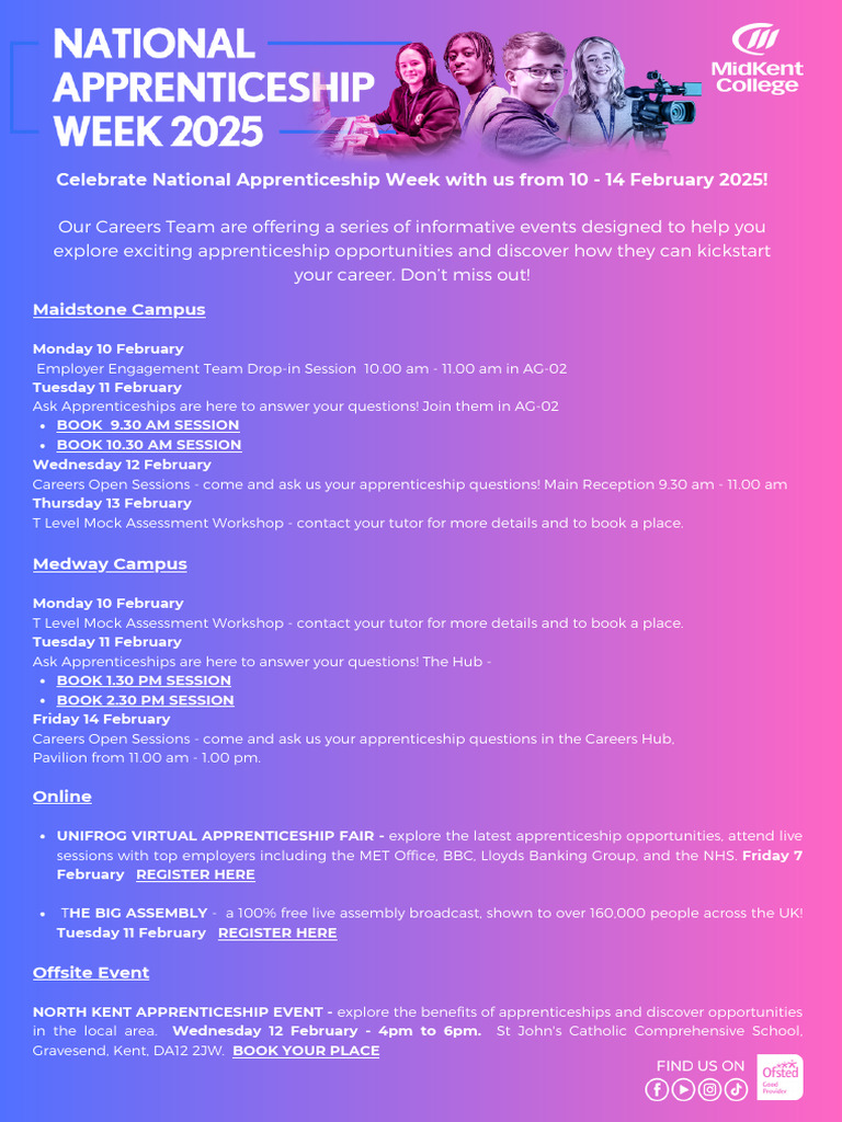 Apprenticeship Events: February 2025 Schedule | PDF