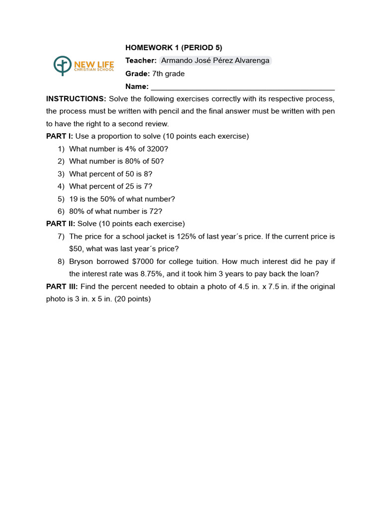 Homework 1 (Period 5) | PDF