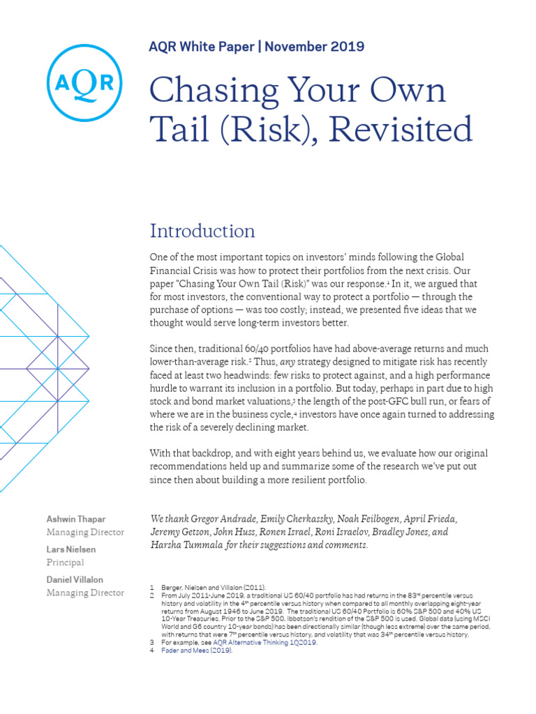 Evaluating Tail Risk Strategies 2019 | PDF | Financial Risk ...