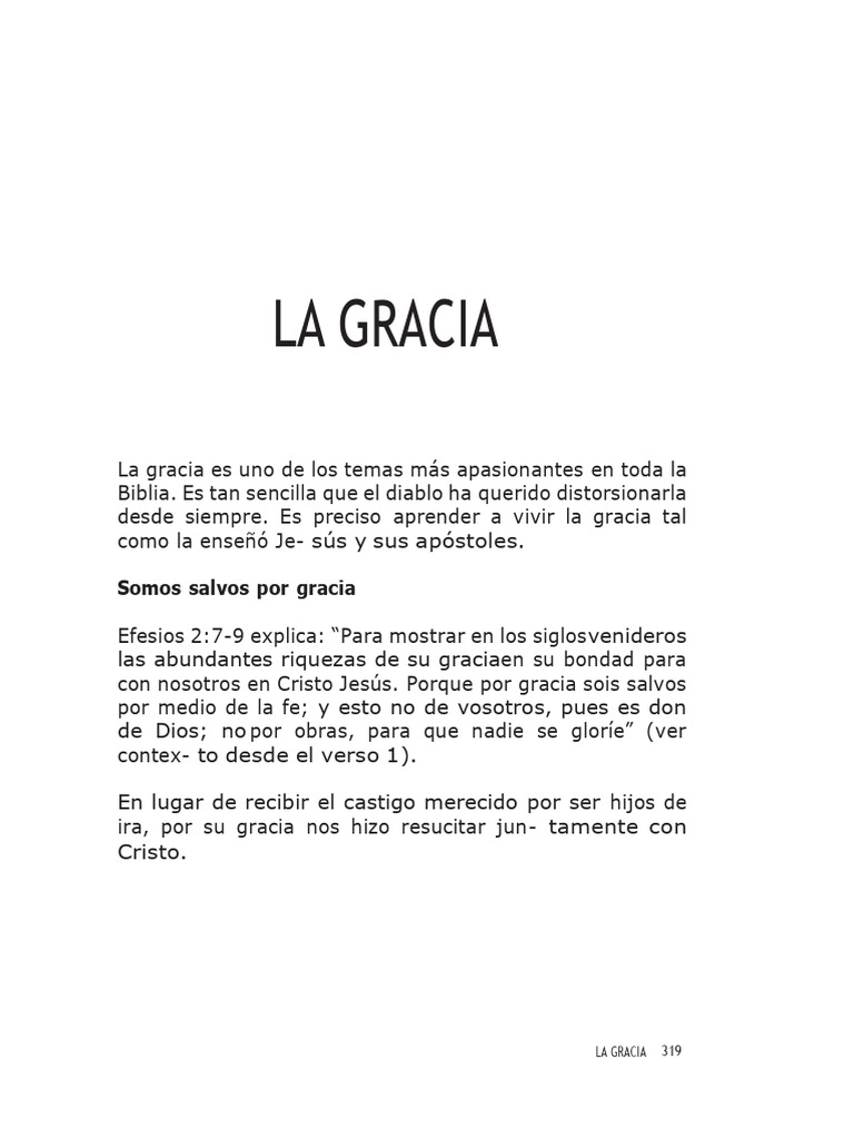 Entendiendo la Gracia en la Biblia | PDF | Cristo (título) | Gracia divina
