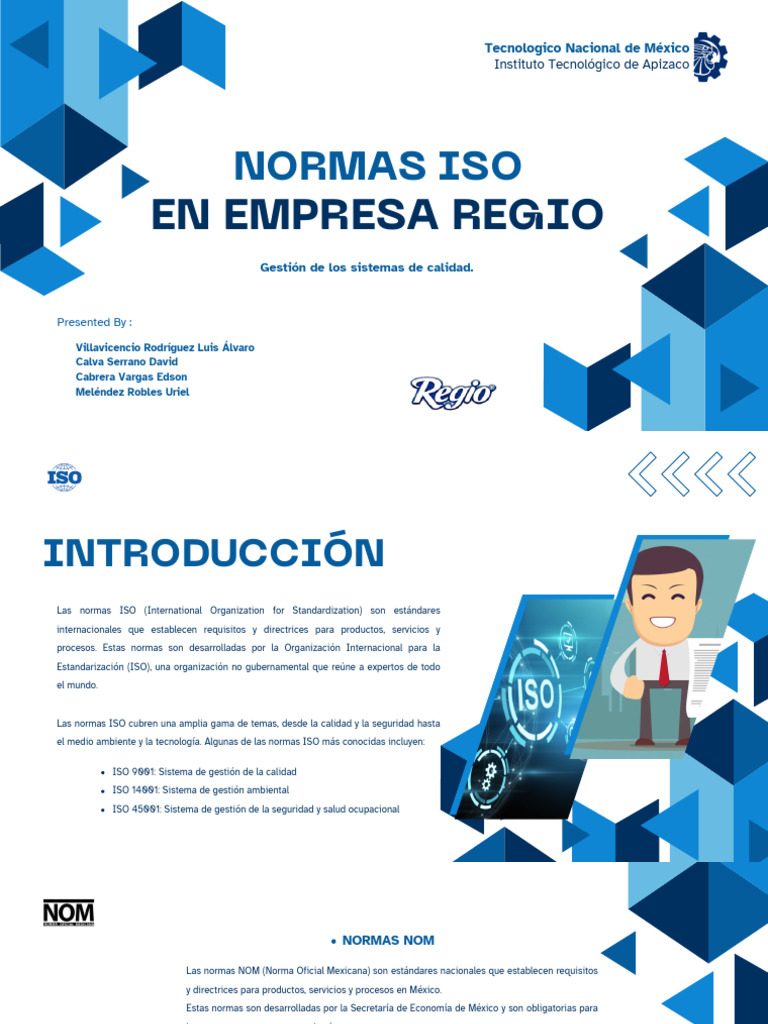 Normas ISO y NOM en Producción de Papel | PDF | Calidad (comercial ...